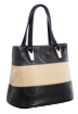 Кожаная сумка Eleganzza, цвет: черный+бежевый+темно-синий 00112832 2010 г инфо 11802v.