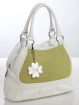 Кожаная летняя сумка Eleganzza, цвет: белый+салатовый Z20 - 1645M 2010 г инфо 12000v.