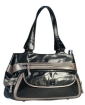 Кожаная сумка Eleganzza, цвет: черно/серый 00111398 2009 г инфо 12303v.